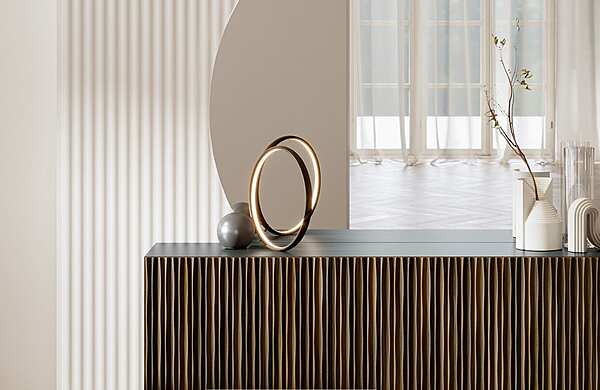 Настольная лампа BONTEMPI 56.52 Circle фабрика Bontempi из Италии. Фото №7