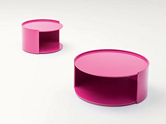 Круглый боковой столик из древесных волокон PAOLA LENTI Walt B153V