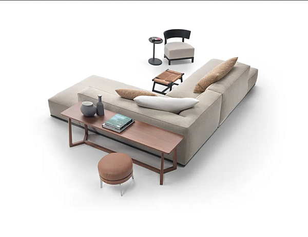 Секционный диван из ткани с интегрированным местом для журналов FLEXFORM PERRY фабрика FLEXFORM из Италии. Фото №19