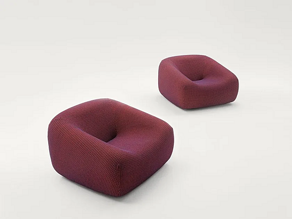 Кресло с обивкой и съемным чехлом PAOLA LENTI Smile B75A фабрика PAOLA LENTI из Италии. Фото №1