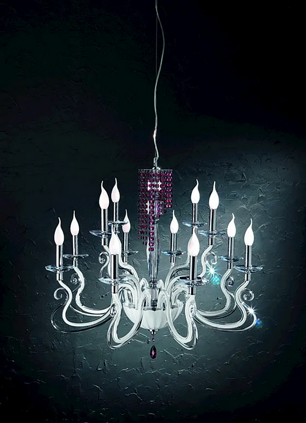 Люстра с кристаллами Сваровски из коллекции Venice Superlux L8 4 Euroluce Lampadari фабрика EUROLUCE LAMPADARi из Италии. Фото №2