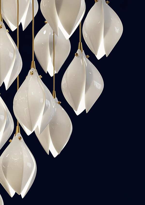 Люстра Haberdashery "BLOOM SCANDENTS 105" BLM-SC1-NP/GP-CPA-PWG/PWM фабрика HABERDASHERY из Италии. Фото №6