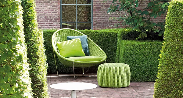 Кресло с мягкой спинкой из ткани PAOLA LENTI Nido B23A фабрика PAOLA LENTI из Италии. Фото №3
