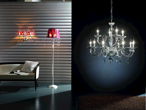 Люстра с кристаллами Florentia L8 Euroluce Lampadari фабрика EUROLUCE LAMPADARi из Италии. Фото №2