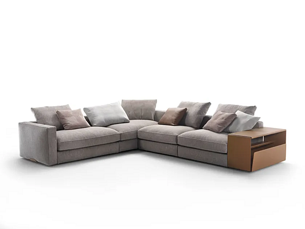 Угловой секционный диван из ткани с мягкой спинкой FLEXFORM HARPER фабрика FLEXFORM из Италии. Фото №2