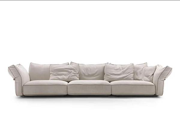 Диван с обитой спинкой на три места из ткани CAMELot FLEXFORM фабрика FLEXFORM из Италии. Фото №1