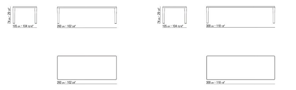 Прямоугольный деревянный стол из массива FLEXFORM KOBO фабрика FLEXFORM из Италии. Фото №5