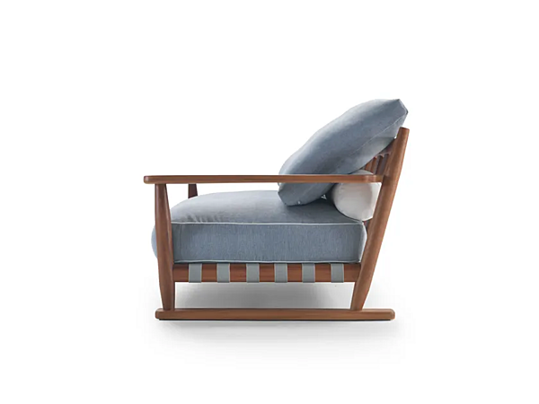 Садовый диван из дерева Iroko коллекции Meriggio FLEXFORM фабрика FLEXFORM из Италии. Фото №3