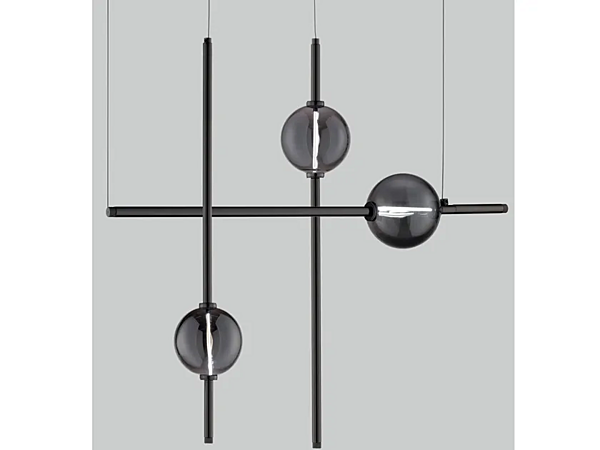 Подвесная лампа из пирекса с LED освещением Euroluce Lampadari  Mikado S3 фабрика EUROLUCE LAMPADARi из Италии. Фото №1