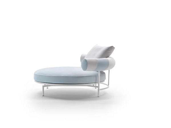 Диван с обитой спинкой из ткани для сада FLEXFORM ROUND SUPERMAX OUTDOOR фабрика FLEXFORM из Италии. Фото №4