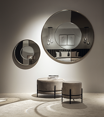 Зеркало MIRROR IRON WITH PART BRONZE GLASS L / M2-S17/GO