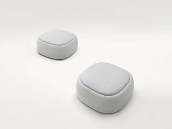 Квадратный садовый пуф с контейнером из ткани PAOLA LENTI Smile B75CE