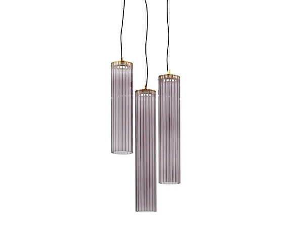 Подвесная лампа из боросиликатного стекла LED коллекции Itala S3 Euroluce Lampadari фабрика EUROLUCE LAMPADARi из Италии. Фото №1