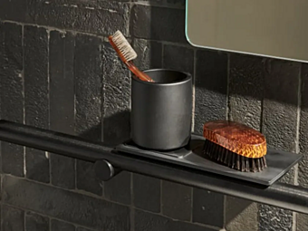 Держатель для зубных щеток и мыльница из Solid Surface AGAPE Dot Line Держатель для зубных щеток и мыльница из Solid Surface AGAPE Dot Line фабрика Agape из Италии