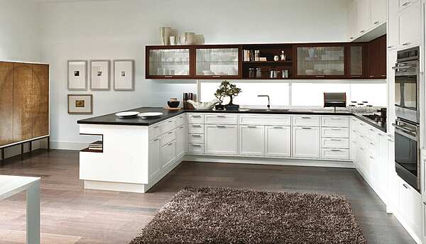 Кухня с пенинсулой из материала ASTER CUCINE  Timeline фабрика Aster Cucine из Италии. Фото №6