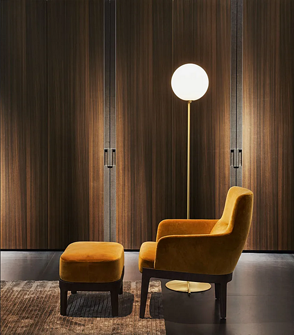Кресло с подлокотниками из ткани Chelsea Molteni & C фабрика Molteni & C.(+VITRA) из Италии. Фото №3