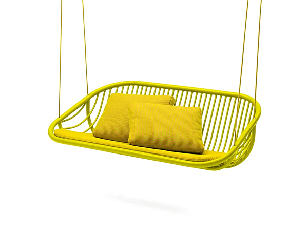Двухместное кресло-качели из синтетического волокна PAOLA LENTI Swing B65C фабрика PAOLA LENTI из Италии. Фото №1