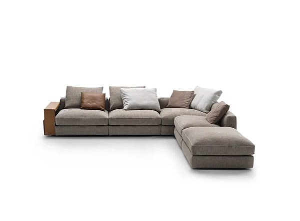 Угловой секционный диван из ткани с мягкой спинкой FLEXFORM HARPER фабрика FLEXFORM из Италии. Фото №9
