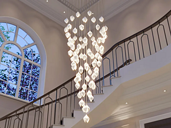 Подвесная LED лампа из фарфора HABERDASHERY Bloom . Conical 