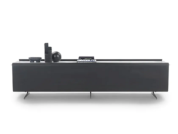 Деревянный боковой стол с мраморной столешницей и ящиками FLEXFORM EARL 2A362, 2A368 фабрика FLEXFORM из Италии. Фото №6