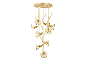 Подвесная лампа из blown glass коллекции Ikebana 9 MULTIFORME SS3370-9