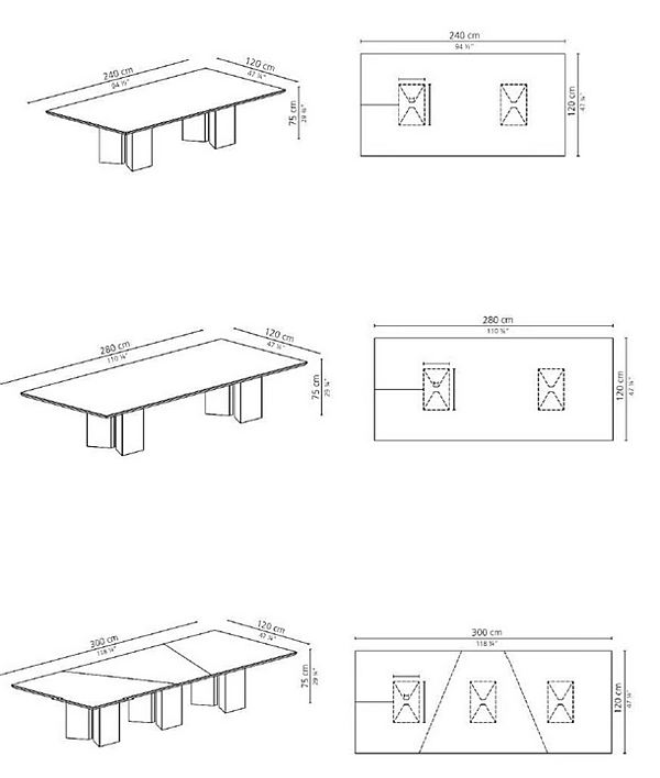 Прямоугольный стол из ореха CASAMILANO KARL фабрика CASAMILANO из Италии. Фото №2