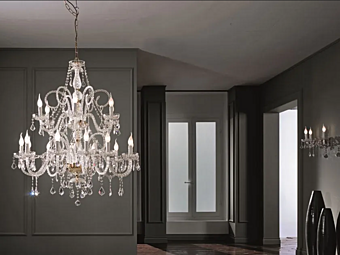 Люстра с кристаллами Сваровски Epoca L12 6 Euroluce Lampadari Люстра с кристаллами Сваровски Epoca L12 6 Euroluce Lampadari фабрика EUROLUCE LAMPADARi из Италии