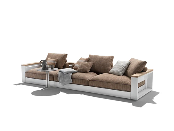 Секционный диван из ткани для сада FLEXFORM FREEPORT фабрика FLEXFORM из Италии. Фото №2