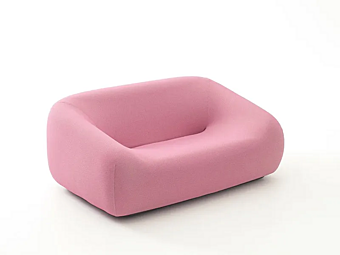 Диван с мягкой спинкой из полиэстера PAOLA LENTI SMILE B75B