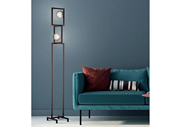 Напольная лампа из металла и пирекса Rhythm Euroluce Lampadari