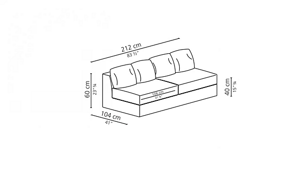Секционный диван с removable обивкой из ткани CASAMILANO Pillopipe EVO фабрика CASAMILANO из Италии. Фото №22