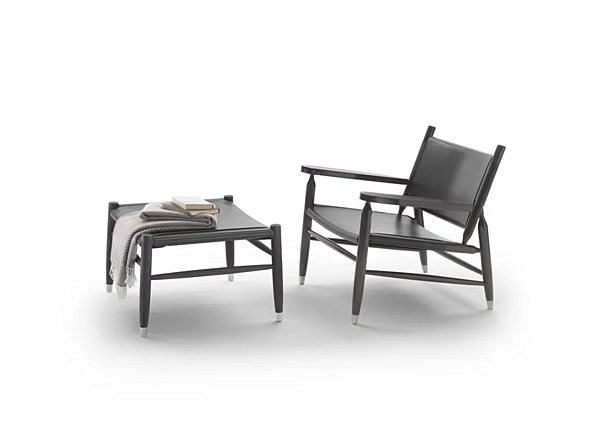 Кресло с подлокотниками из кожи  Tessa FLEXFORM фабрика FLEXFORM из Италии. Фото №6