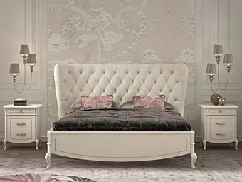 Двуспальная кровать с обитой спинкой Violetta CASA +39 C22019 Двуспальная кровать с обитой спинкой Violetta CASA +39 C22019 фабрика CASA +39 из Италии