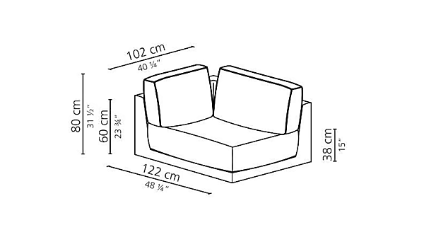 Секционный диван с тканевой обивкой CASAMILANO Suite фабрика CASAMILANO из Италии. Фото №23