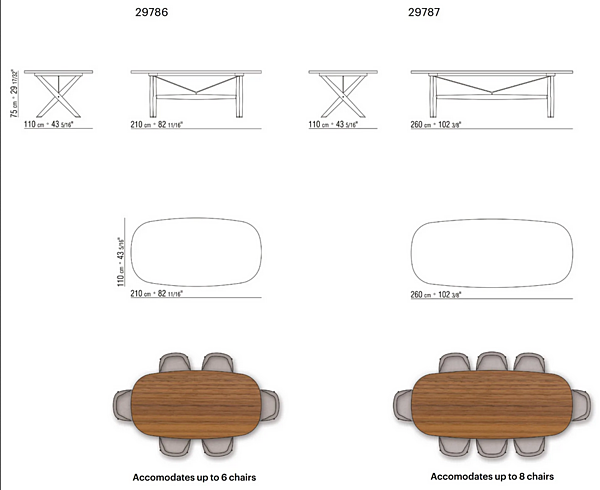  oval wooden dining table boma flexform 599708Овальный деревянный стол для столовой FLEXFORM BOMA 29786, 29787 фабрика FLEXFORM из Италии. Фото №3