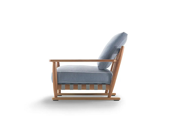 Кресло с подлокотниками из ироко FLEXFORM  Meriggio фабрика FLEXFORM из Италии. Фото №4