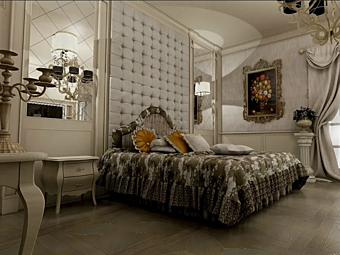 Комплект спальни из массива дерева с обитой спинкой Tosca Martini Interiors Комплект спальни из массива дерева с обитой спинкой Tosca Martini Interiors фабрика MARTINI INTERIORS из Италии