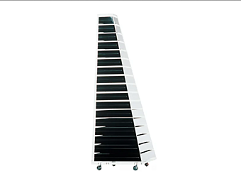 Комод на колесах из дерева Pyramid Cappellini PC_16