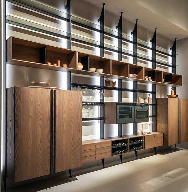 Кухня итальянская современная CESAR CUCINE N_elle NEWS EUROCUCINA Composition Three фабрика CESAR CUCINE из Италии. Фото №3