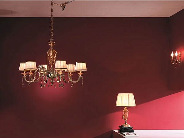 Люстра с кристаллами Сваровски Impero L8 от Euroluce Lampadari фабрика EUROLUCE LAMPADARi из Италии. Фото №1