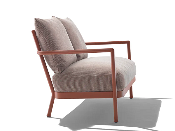 Двуспальный садовый диван из алюминия и ткани FLEXFORM CAMARGUE 2A6A3 фабрика FLEXFORM из Италии. Фото №5