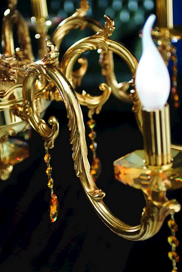 Люстра с кристаллами Сваровски Euroluce Lampadari Имперо L8 фабрика EUROLUCE LAMPADARi из Италии. Фото №2