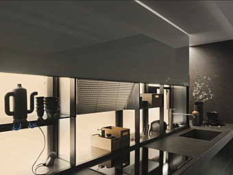 Фартук для кухни из стекла VALCUCINE Air Logica