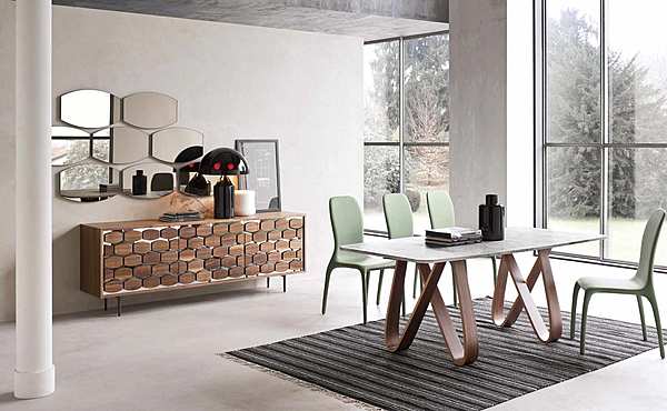 Стол TONIN CASA Modern Collection BUTTERFLY 8070 фабрика TONIN CASA из Италии. Фото №6