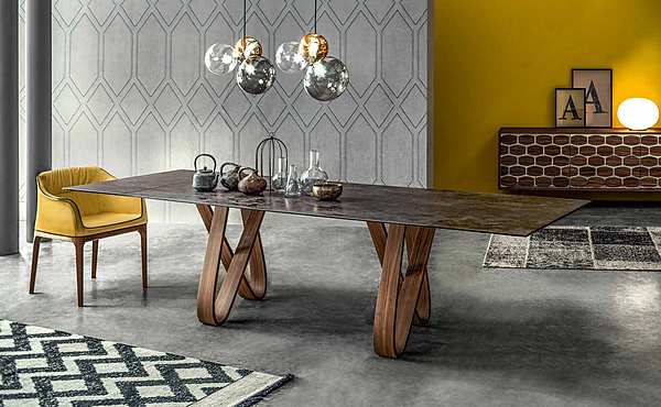 Стол TONIN CASA Modern Collection BUTTERFLY 8070 фабрика TONIN CASA из Италии. Фото №4