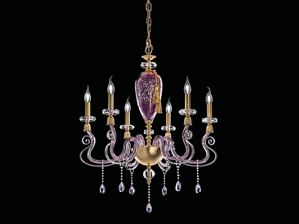 Люстра с кристаллами Сваровски Euroluce Lampadari  Iside L6 фабрика EUROLUCE LAMPADARi из Италии. Фото №1