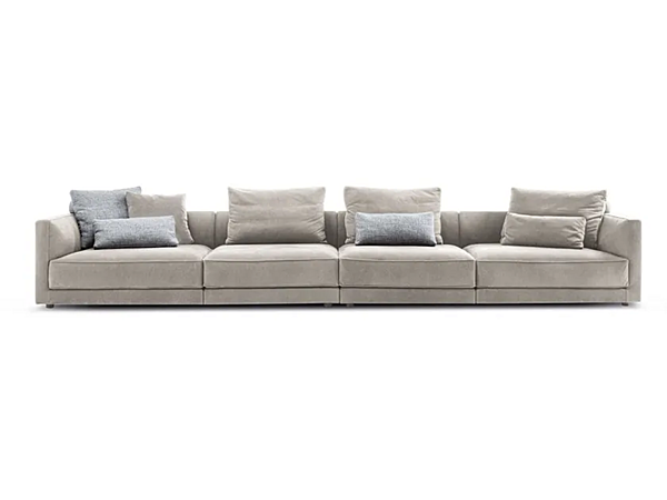 Секционный диван с тканевой обивкой Frigerio Miller 15715 фабрика Frigerio из Италии. Фото №1