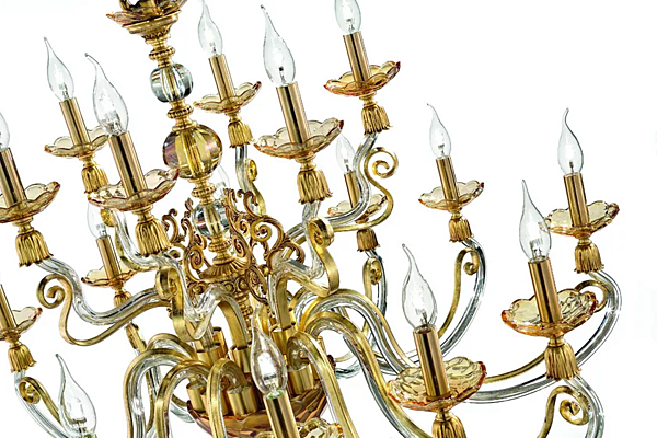 Люстра с кристаллами Сваровски Euroluce Lampadari  Lyra L12 6 фабрика EUROLUCE LAMPADARi из Италии. Фото №2