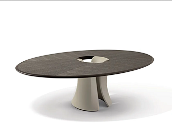 oval walnut living room table enso GIORGETTI стол овальный из ореха для гостиной Enso oval walnut living room table enso GIORGETTI стол овальный из ореха для гостиной Enso фабрика GIORGETTI из Италии