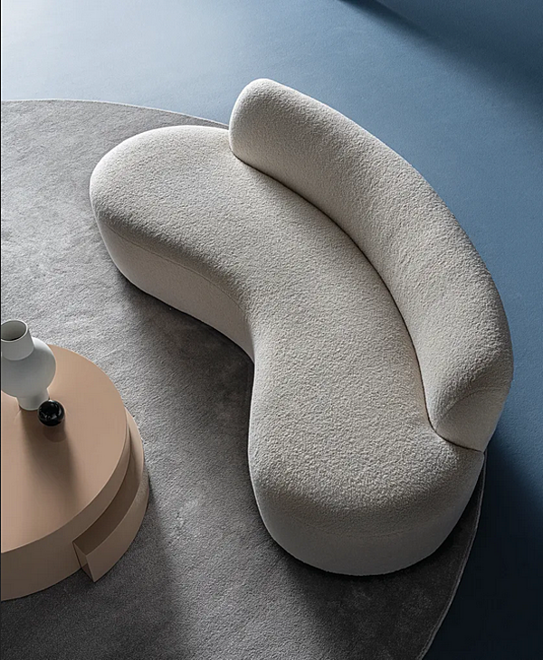 Изогнутый диван с removable обивкой из ткани CASAMILANO Curvy / Mono фабрика CASAMILANO из Италии. Фото №5